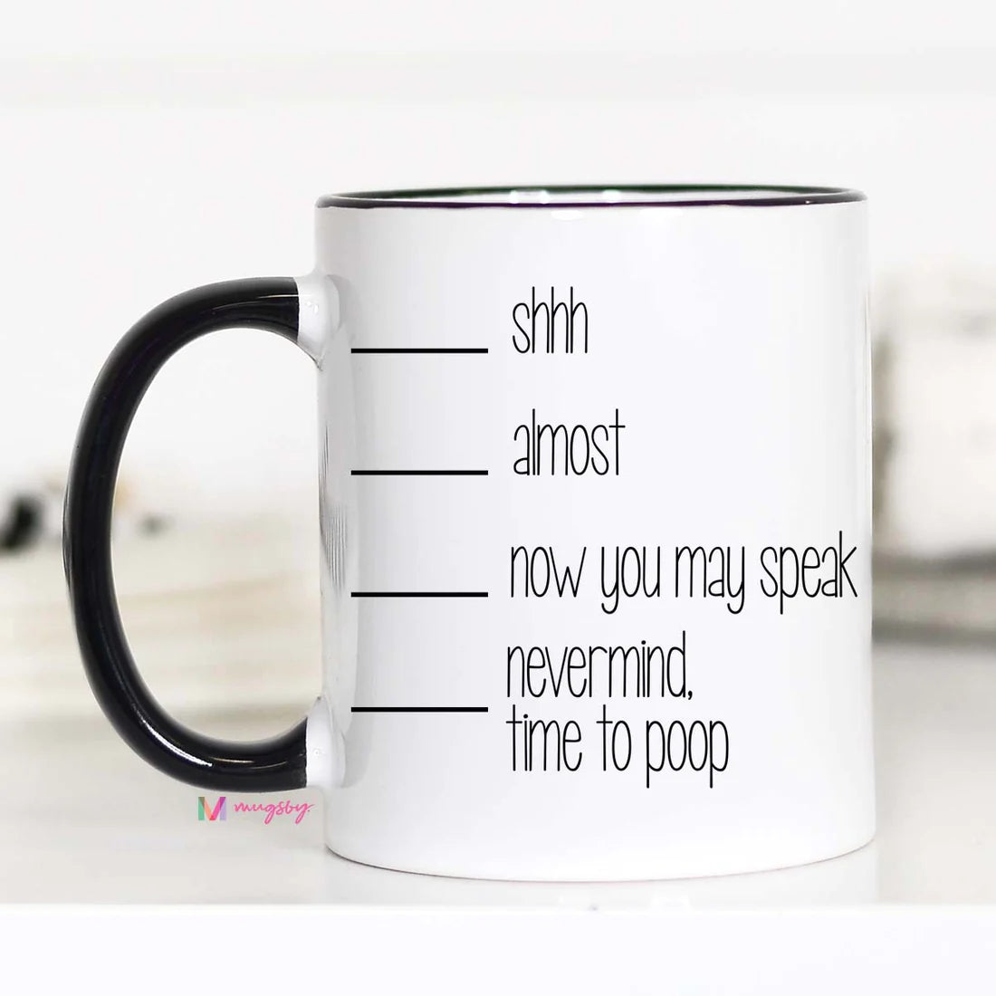 Time To Poop Funny Coffee Mug 11oz
